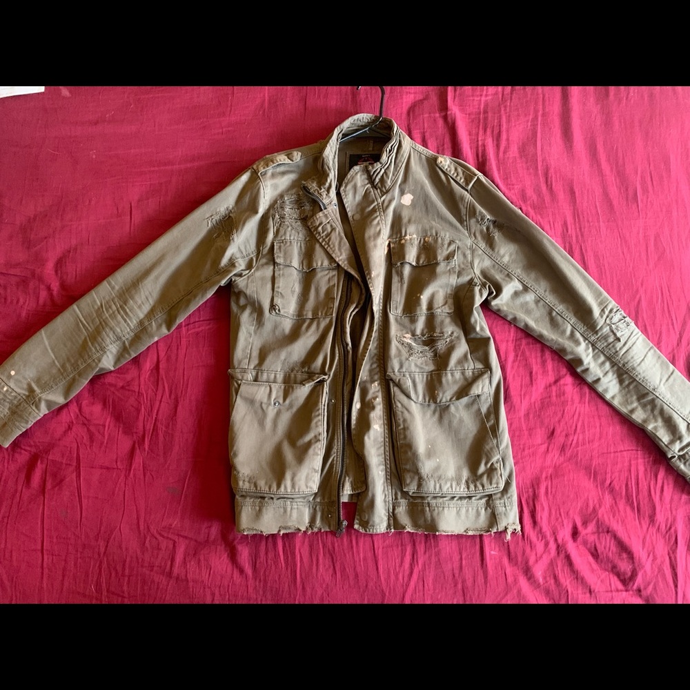 Olive Green Jacket.
